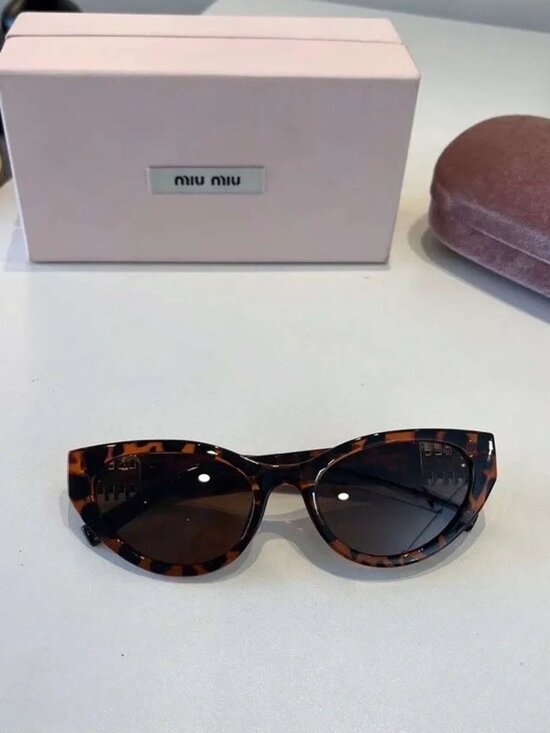 Miu Miu Tortoiseshell Cat-Eye Sunglasses with Brown Lenses main image 6